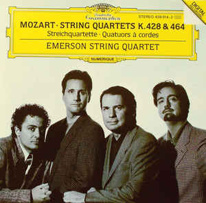 cd: Wolfgang Amadeus Mozart: String quartets 16 & 18 (K.428 & 464). Emerson String Quartet.